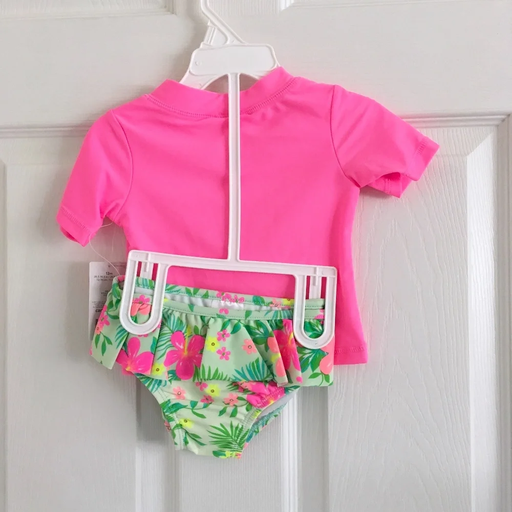 Carter's Floral Lei Rashguard Swimsuit